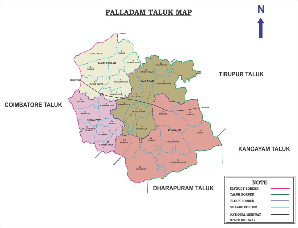 Palladam Map